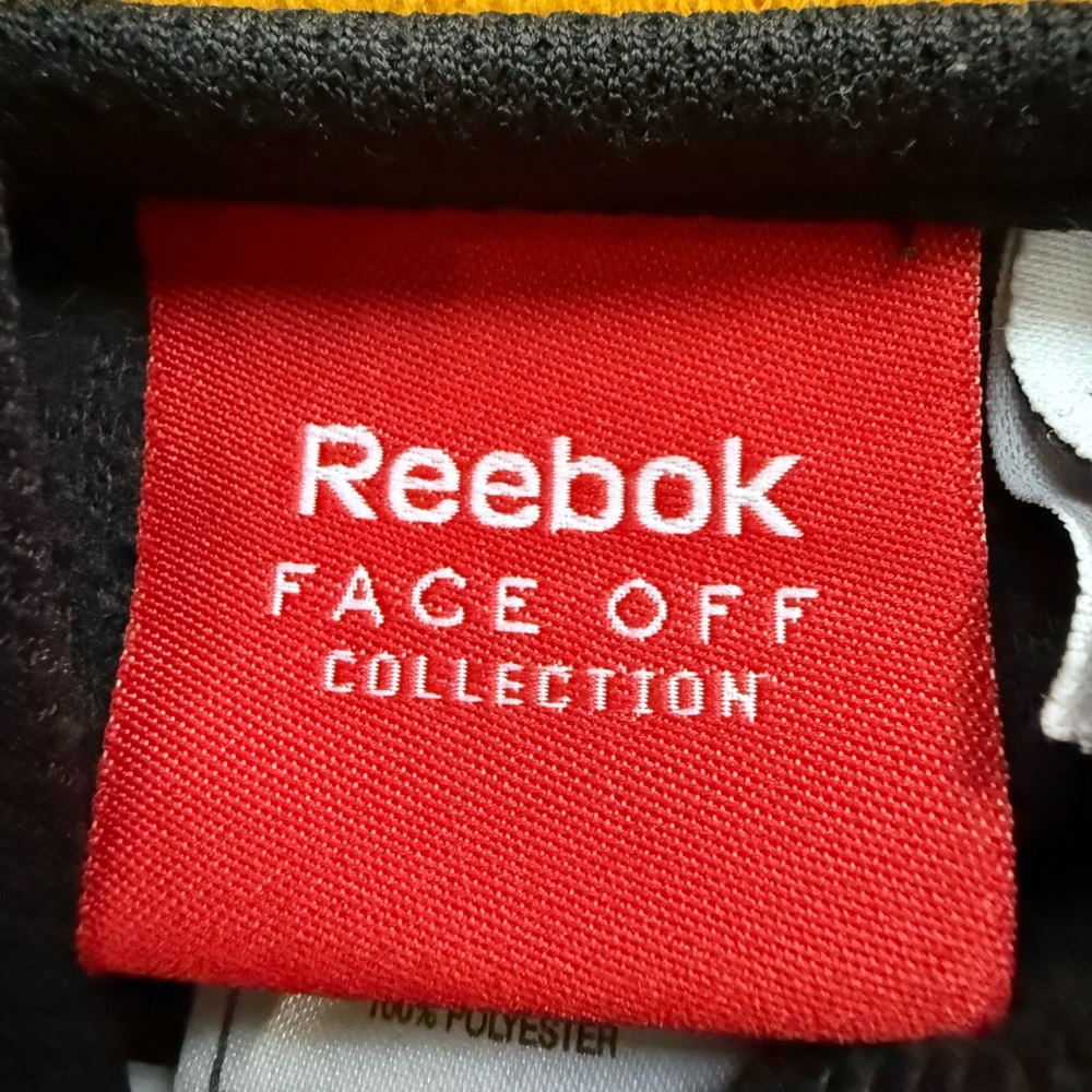 Reebok BostonBruins NHL Black and Yellow Hooded Sweatshirt Logo SzM - Picture 6 of 13